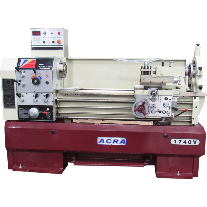Acra’s 1740V Precision Variable Speed Gap Bed Engine Lathe